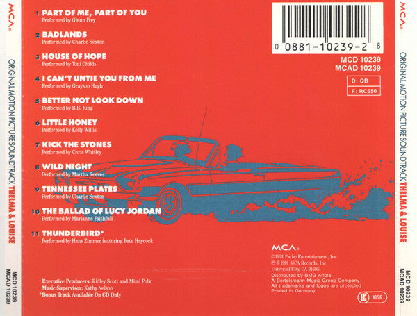 Various - Thelma & Louise (Original Motion Picture Soundtrack) (CD)