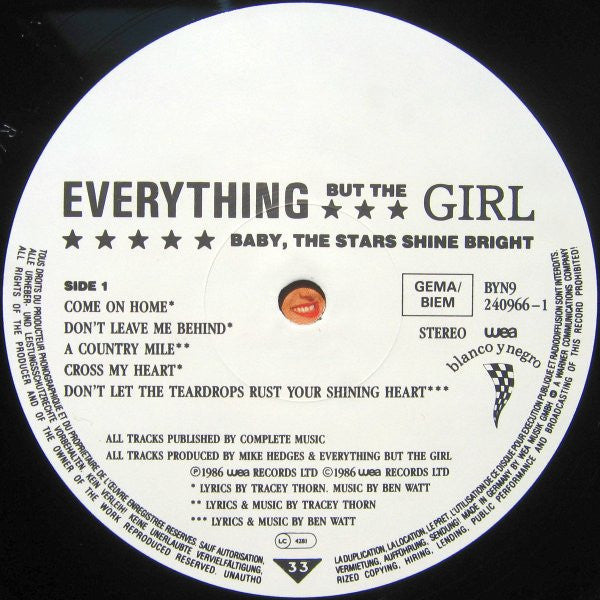 Everything But The Girl - Baby, The Stars Shine Bright (LP Tweedehands)