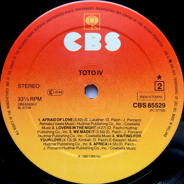 Toto - Toto IV (LP Tweedehands) - Discords.nl