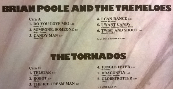 Brian Poole & The Tremeloes, Tornados, The - Brian Poole And The Tremeloes / The Tornados (LP Tweedehands)