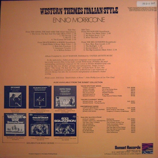 Ennio Morricone - Western Themes Italian Style (LP Tweedehands)