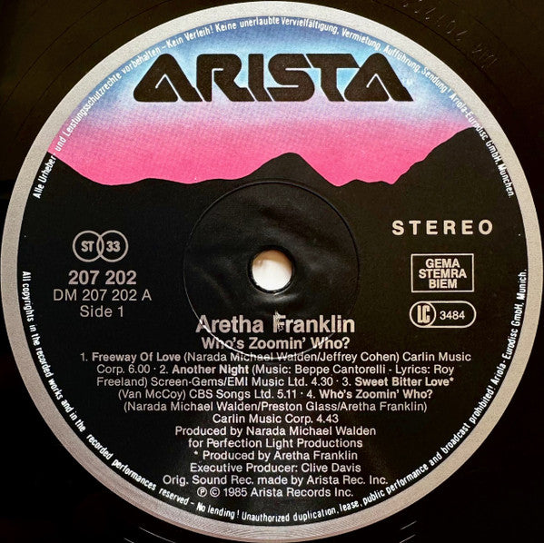 Aretha Franklin - Who's Zoomin' Who? (LP Tweedehands)