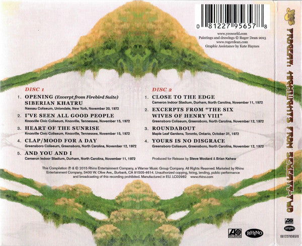 Yes - Progeny: Highlights From Seventy-Two (CD)