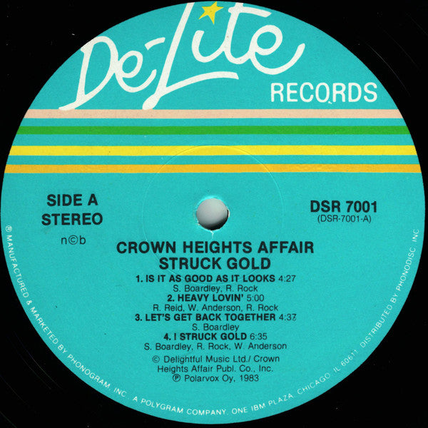 Crown Heights Affair - Struck Gold (LP Tweedehands) - Discords.nl