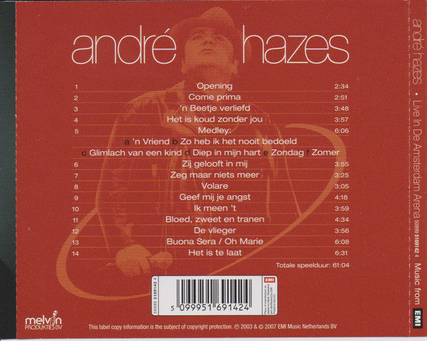 André Hazes - Live In De Amsterdam Arena (CD)