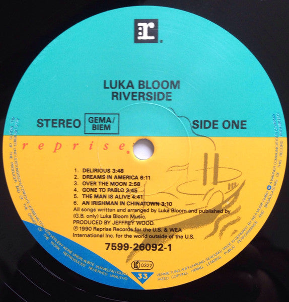 Luka Bloom - Riverside (LP Tweedehands)