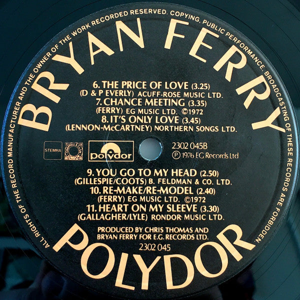 Bryan Ferry - Let's Stick Together (LP Tweedehands)