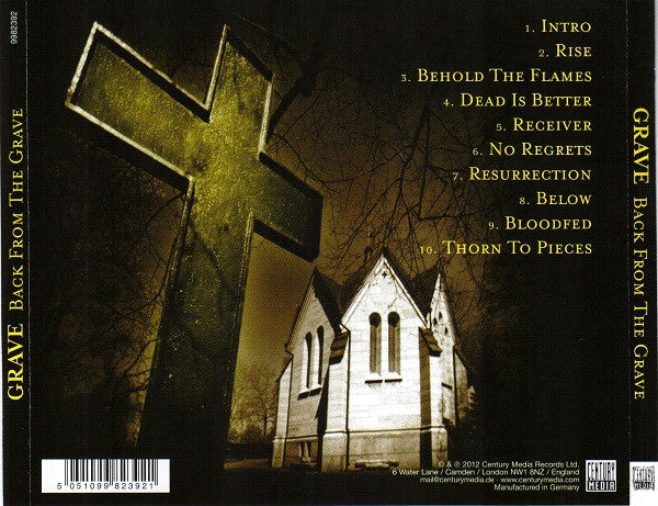 Grave - Back From The Grave (CD)