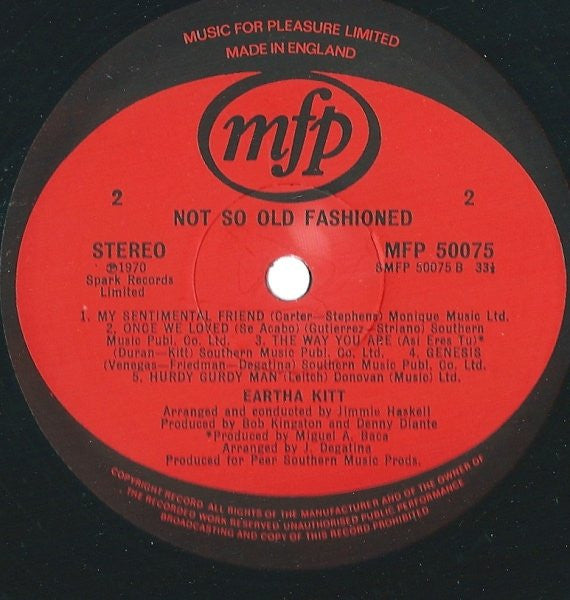 Eartha Kitt - Not So Old Fashioned (LP Tweedehands)