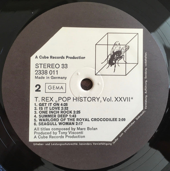T. Rex - Pop History Vol 27 (LP Tweedehands)