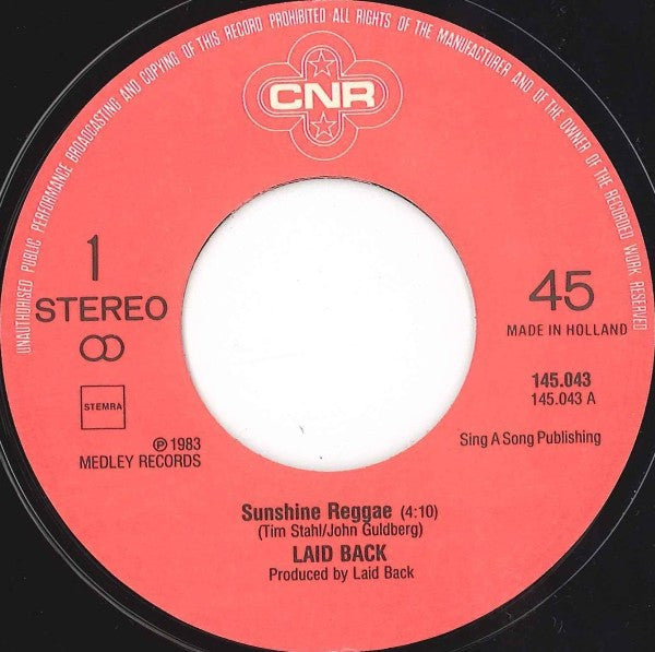 Laid Back - Sunshine Reggae (7-inch Tweedehands)