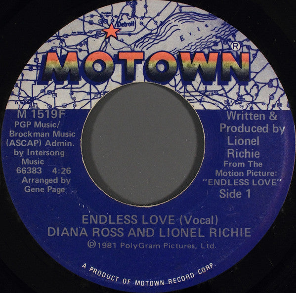 Diana Ross And Lionel Richie - Endless Love (7-inch Tweedehands)