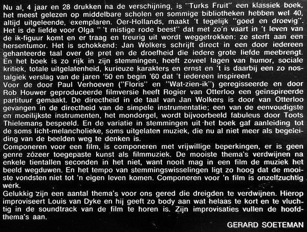 Rogier van Otterloo M.m.v. Louis Van Dyke Trio - Turks Fruit (LP Tweedehands) - Discords.nl