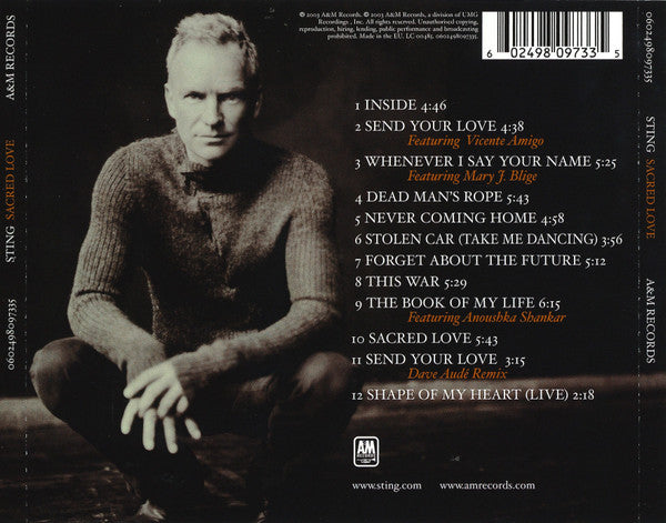 Sting - Sacred Love (CD) - Discords.nl