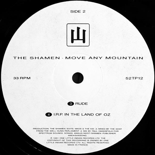 Shamen, The - Move Any Mountain (Progen 91) (12" Tweedehands) - Discords.nl