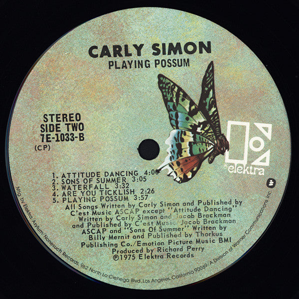 Carly Simon - Playing Possum (LP Tweedehands) - Discords.nl