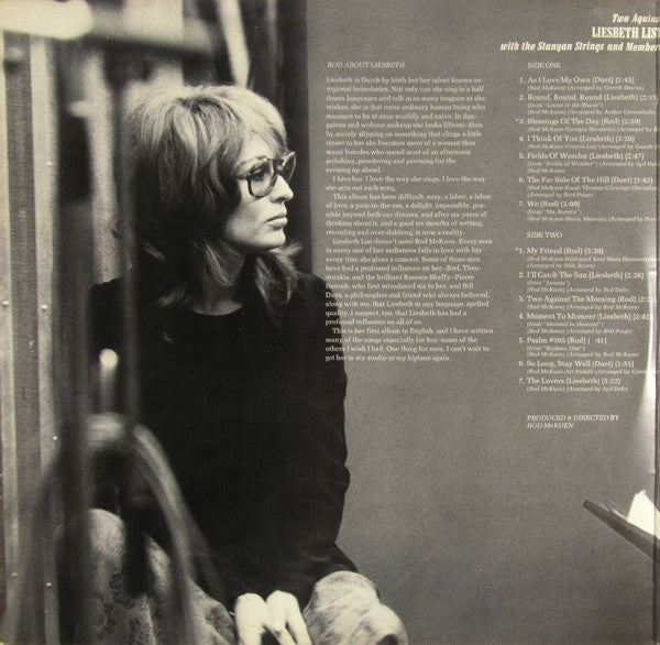 Liesbeth List & Rod McKuen - Two Against The Morning... (LP Tweedehands) - Discords.nl