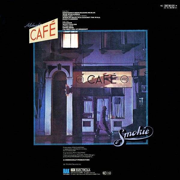 Smokie : Midnight Café (LP, Album, RE)