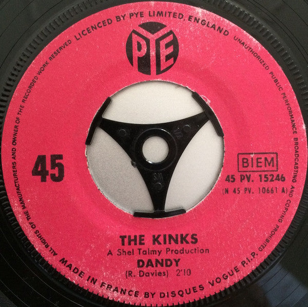 The Kinks : Dandy (7", Single)