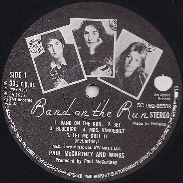 Paul McCartney & Wings* : Band On The Run (LP, Album)