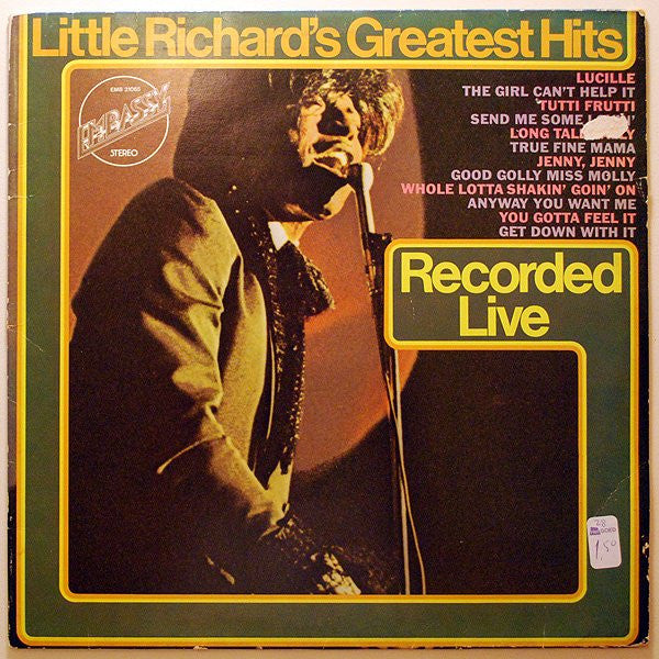 Little Richard : Little Richard’s Greatest Hits - Recorded Live (LP, Album, RE, Red)