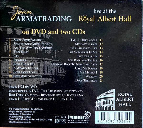 Joan Armatrading : Live At The Royal Albert Hall (2xCD, Album + DVD-V, PAL)