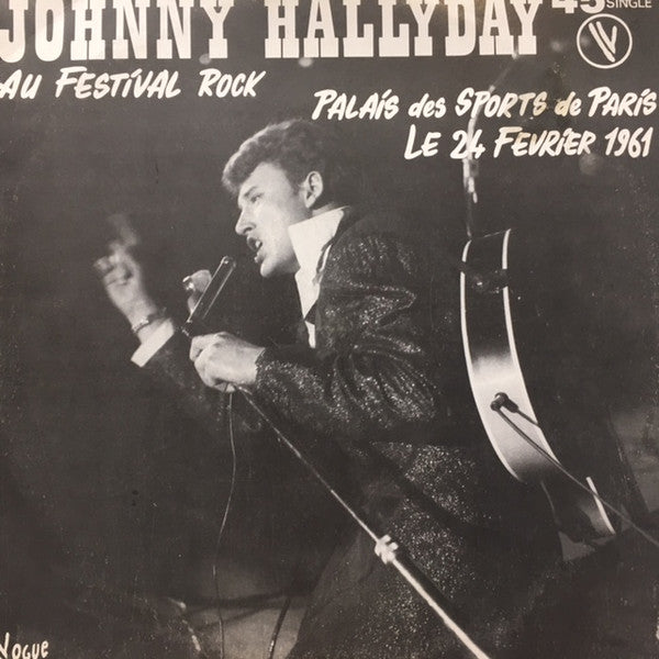 Johnny Hallyday : Au Festival Rock - Palais Des Sports De Paris - Le 26 Février 1961 (LP, Album, RE)