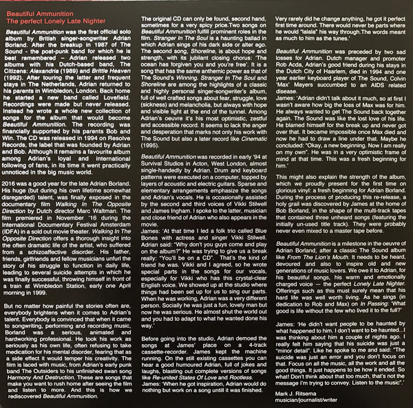 Adrian Borland : Beautiful Ammunition (2xLP, Album, RE, Blu)