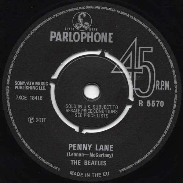 The Beatles : Strawberry Fields Forever / Penny Lane (7", Single, Ltd)