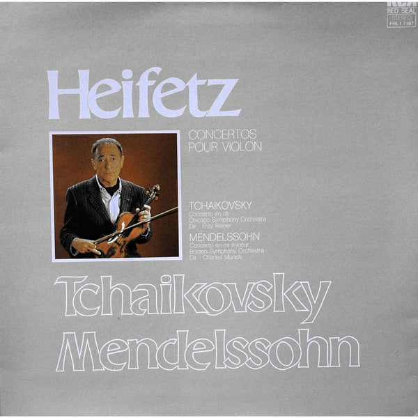 Jascha Heifetz : Concertos Pour Violon (LP, Album, Comp)
