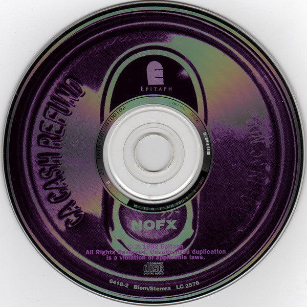 NOFX : White Trash, Two Heebs And A Bean (CD, Album, RE)
