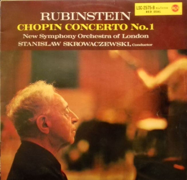 Chopin*, Arthur Rubinstein, Stanislaw Skrowaczewski, The New Symphony Orchestra Of London : Concerto No. 1 (LP)