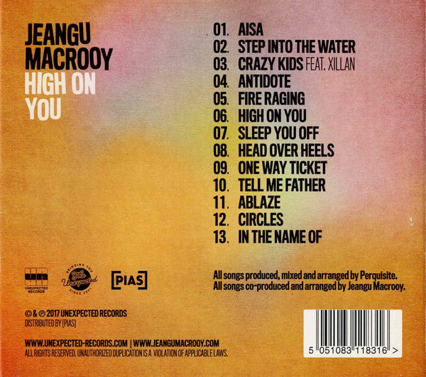 Jeangu Macrooy : High On You (CD, Album)