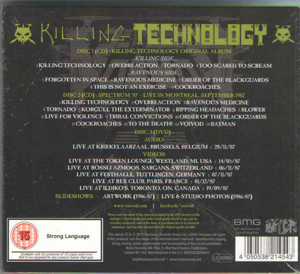 Voïvod : Killing Technology (CD, Album, RE, RM + CD, RM + DVD-V + Dlx)