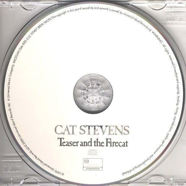 Cat Stevens : Teaser And The Firecat (CD, Album, RE, RM, UML)