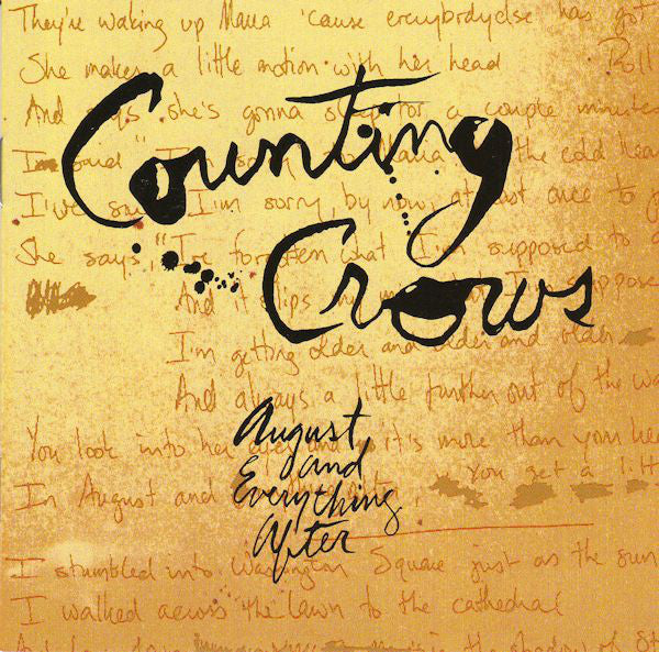 Counting Crows : August And Everything After (CD, Album, MPO)