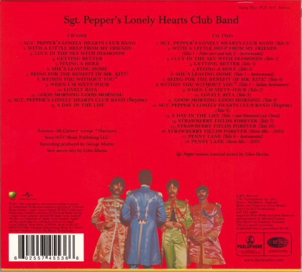The Beatles : Sgt. Pepper's Lonely Hearts Club Band (2xCD, Album, RE, RM, Ann)