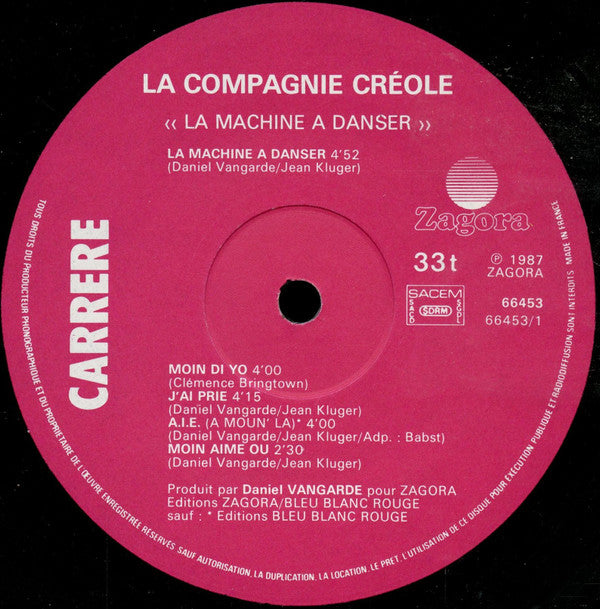 La Compagnie Créole : La Machine A Danser (LP, Album)