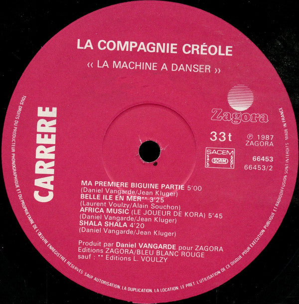 La Compagnie Créole : La Machine A Danser (LP, Album)