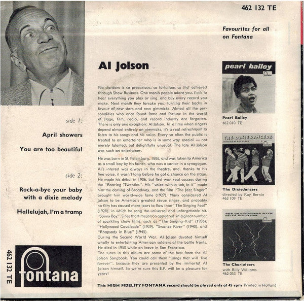 Al Jolson : Al Jolson (7")