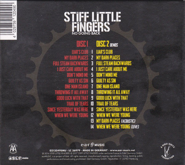 Stiff Little Fingers : No Going Back (2xCD, Album, RE)