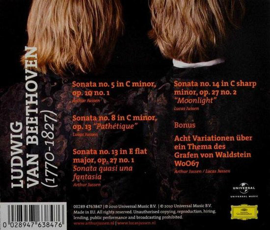 Ludwig van Beethoven, Arthur Jussen, Lucas Jussen : Piano Sonates (CD, Album)