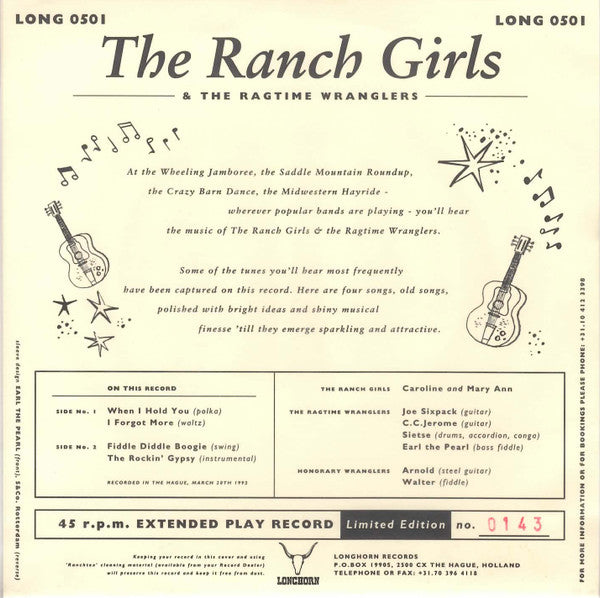 The Ranch Girls & The Ragtime Wranglers : The Ranch Girls (7", EP, Ltd, Num)