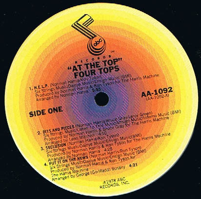 The Four Tops* : At The Top (LP, Album)