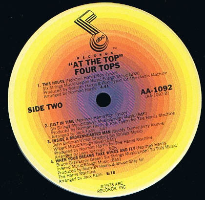 The Four Tops* : At The Top (LP, Album)