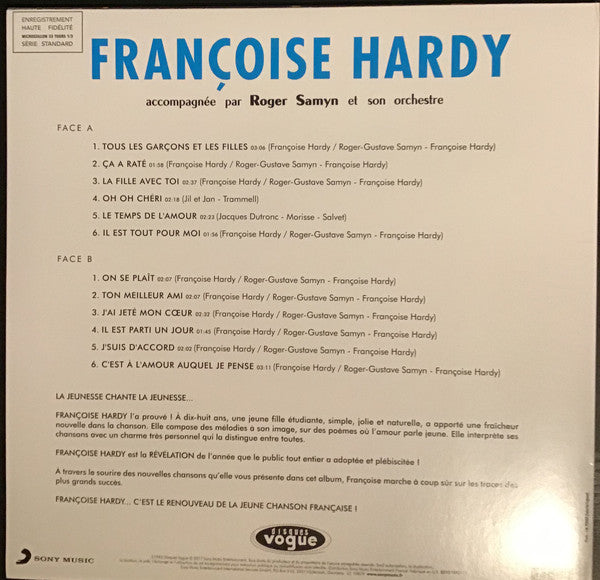 Françoise Hardy : Tous Les Garçons Et Les Filles (LP, Album, Ltd, RE, Mar)