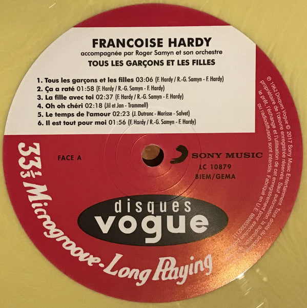 Françoise Hardy : Tous Les Garçons Et Les Filles (LP, Album, Ltd, RE, Mar)
