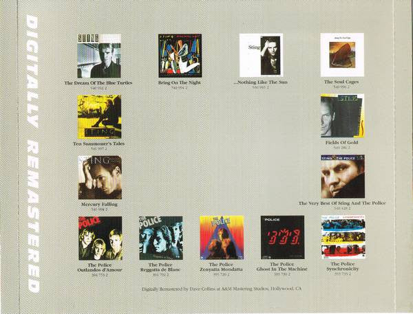 Sting : ...Nothing Like The Sun (CD, Album, Enh, RE, RM, RP)