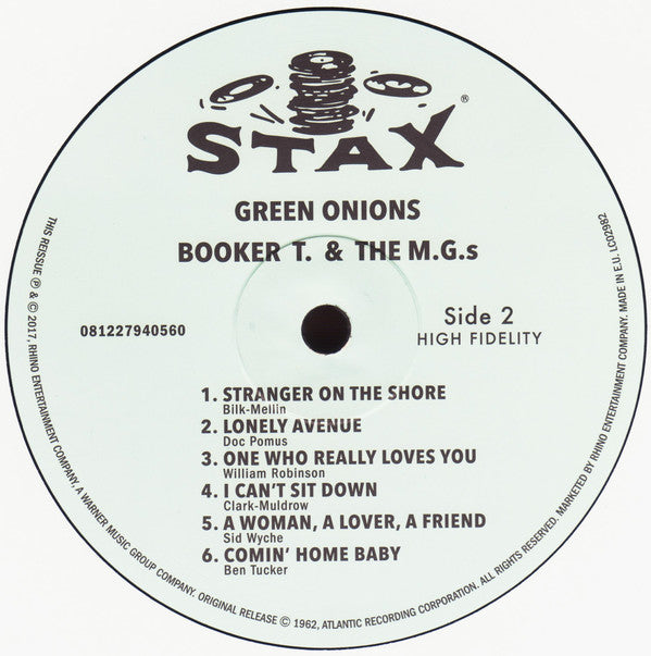 Booker T & The MG's : Green Onions (LP, Album, Mono, RE, 180)