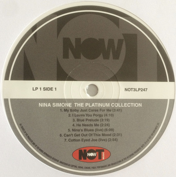 Nina Simone : The Platinum Collection - 42 All Time Classics (3xLP, Comp, Whi)